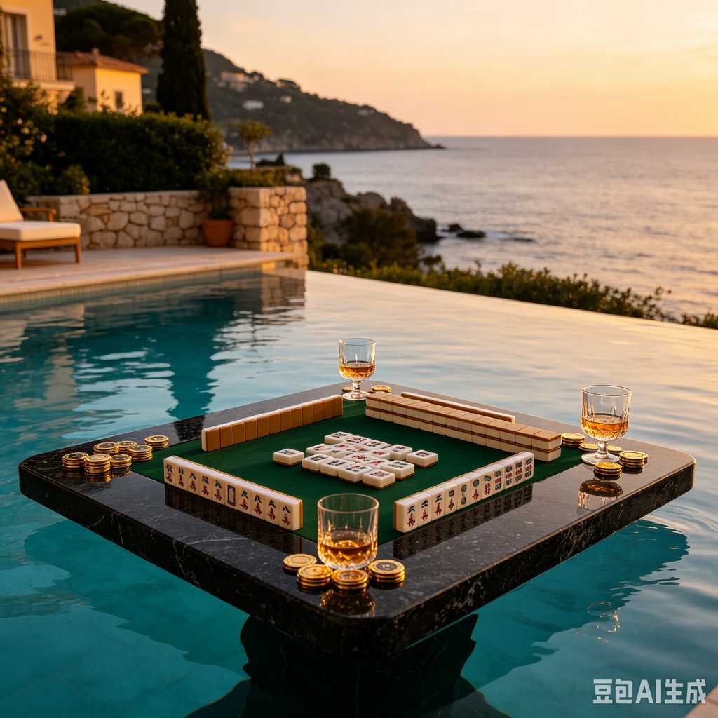 gold accent mahjong set
